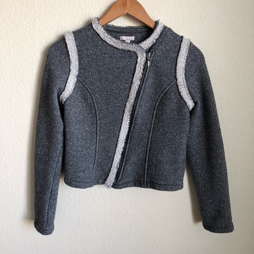 Gap cotton moto jacket with zipper